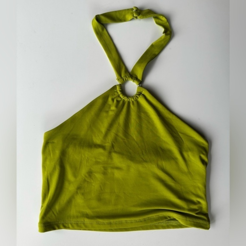 CUTE af Green Halter Top